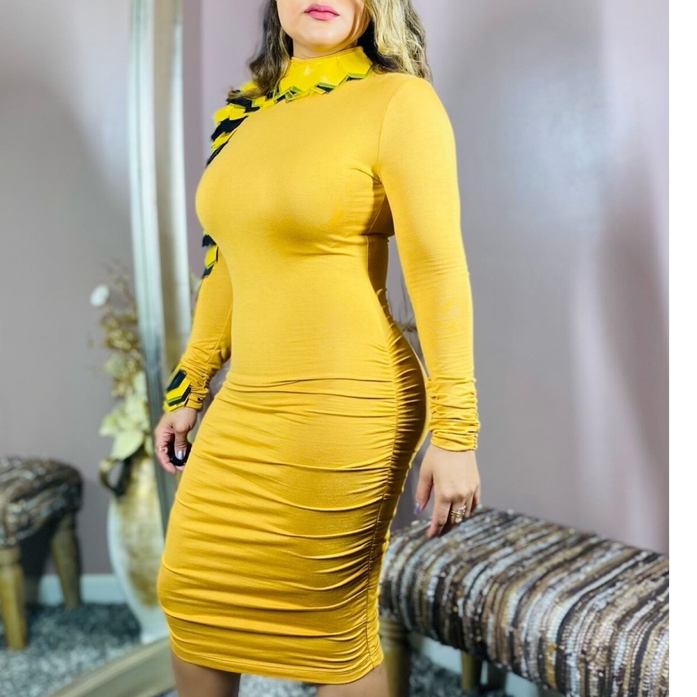 Faux Leather Bodycon Dress